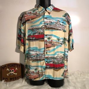 Reyn Spooner Vintage Hawaiian Shirt; 100% Spun Rayon; Soft Size XL